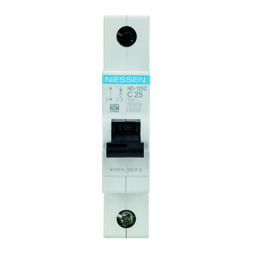 INTERRUPTOR TERMOMAGNETICO DIN 1X25A CURVA C (10KA)