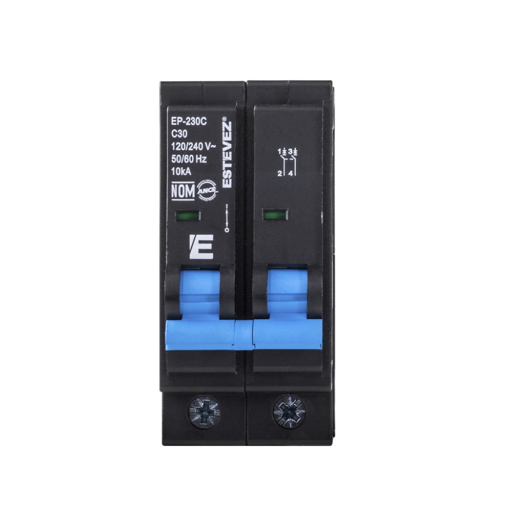 INTERRUPTOR TERMOMAGNETICO PLUG 2X30A CURVA C