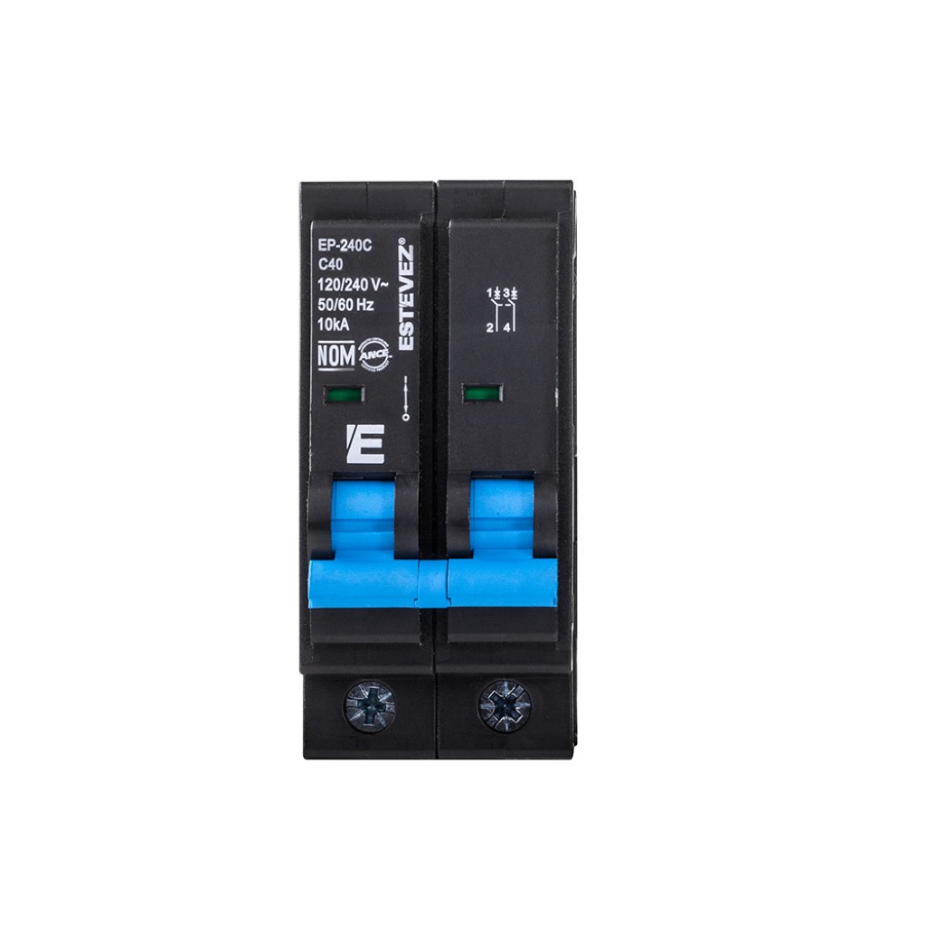 INTERRUPTOR TERMOMAGNETICO PLUG 2X40A CURVA C