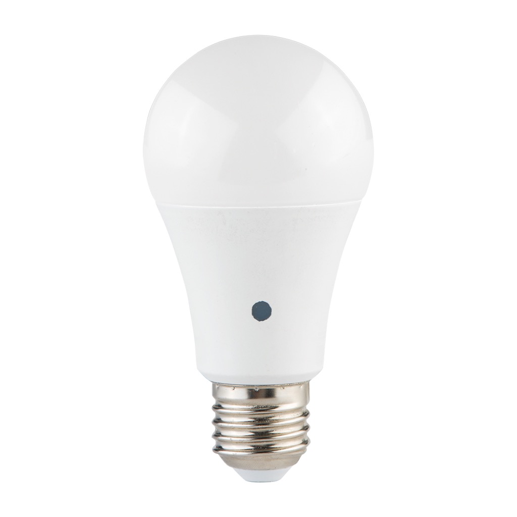 LAMPARA LED A 19 E26 9W CON FOTOCELDA BLANCO