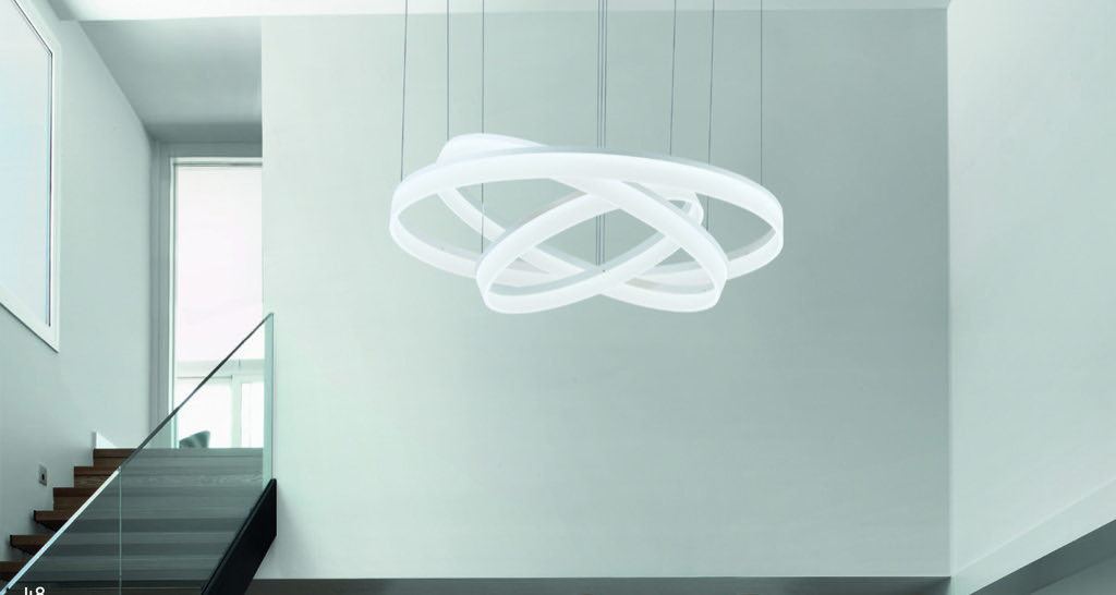 GLAM LUM COLGANTE 120MM CRISTAL GRIS + ORO 1xE14 MAX 23W