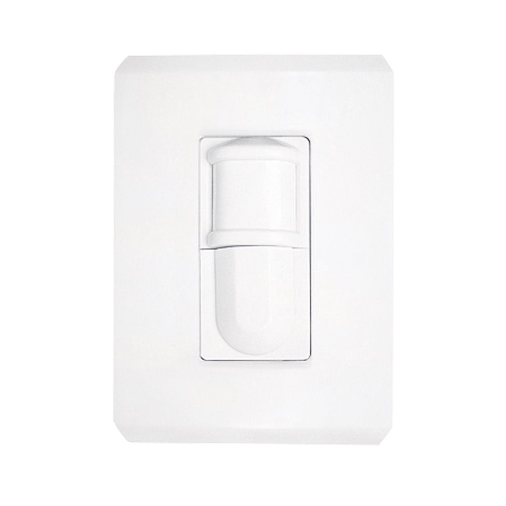 DETECTOR DE PRESENCIA 180¡ 1,000W C/ PLACA STEP BLANCO POLAR