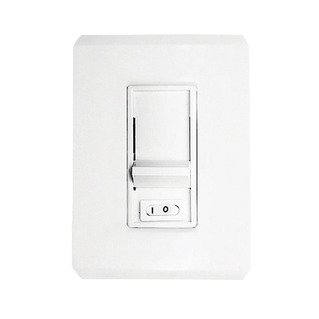 DIMMER DESLIZABLE INCANDESCENTE / HALOGENO C/ PLACA STEP BLANCO POLAR