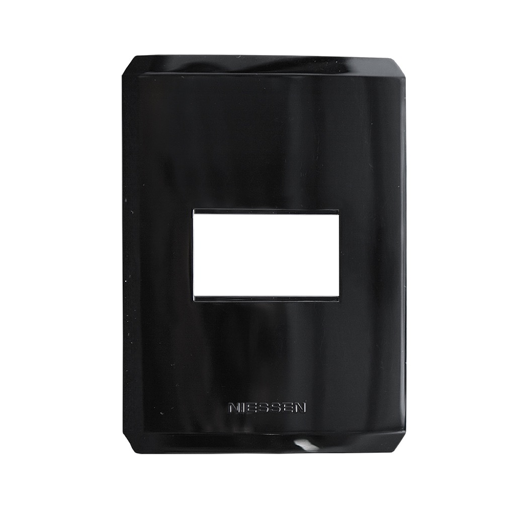 PLACA STEP 1 VENTANA NEGRO PIANO