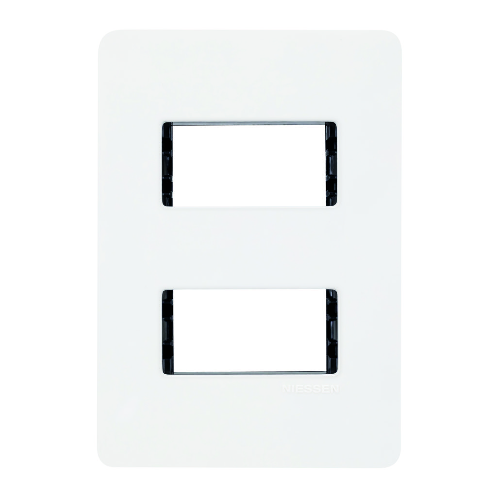 PLACA 2 MOD BLANCA CHASIS NEGRO