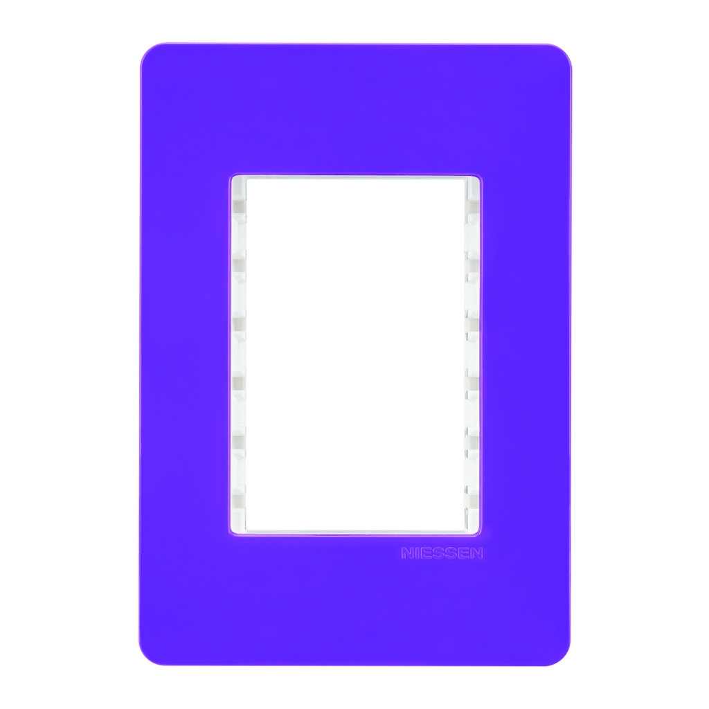 PLACA 3 MOD LILA CHASIS BLANCO