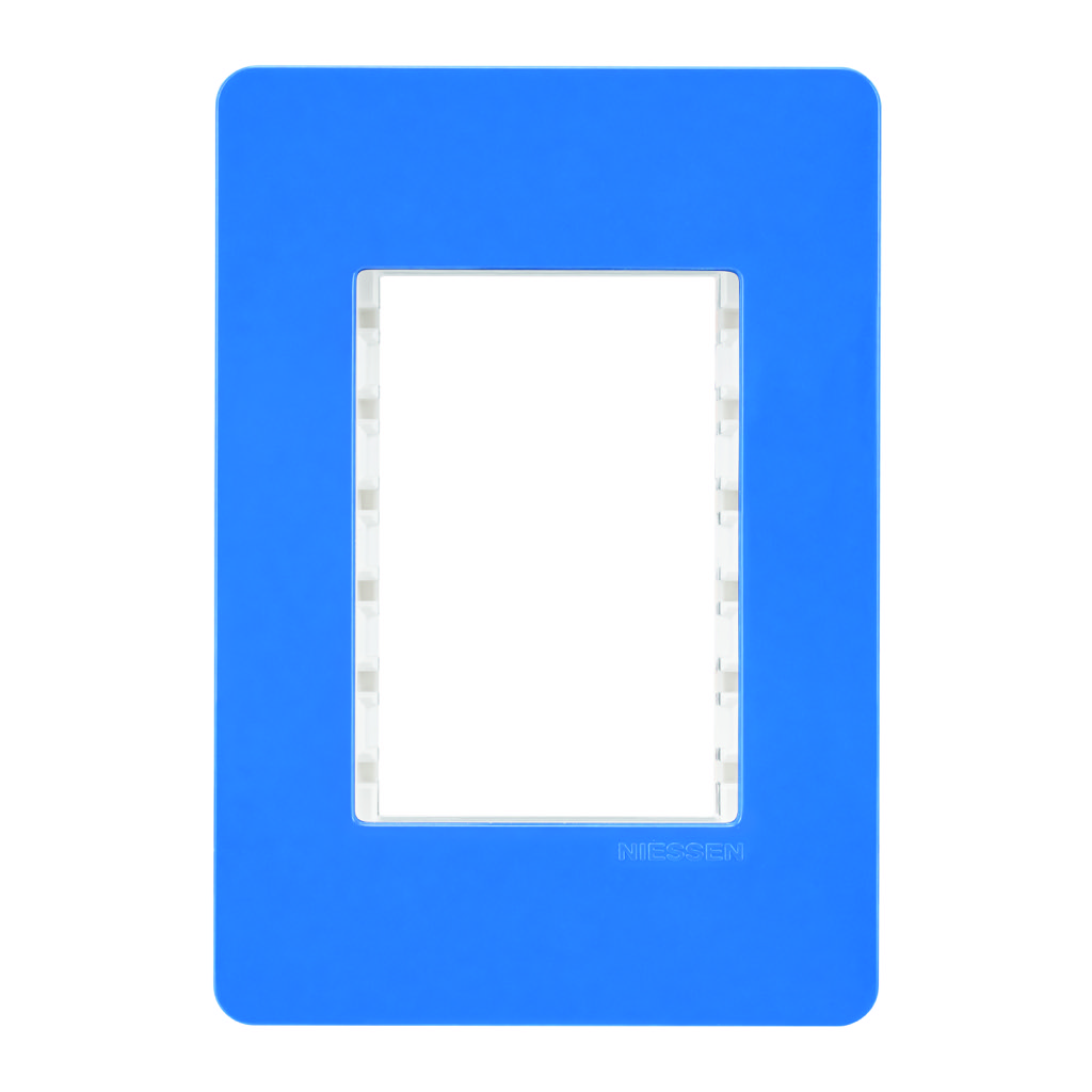 PLACA 3 MOD AZUL CHASIS BLANCO