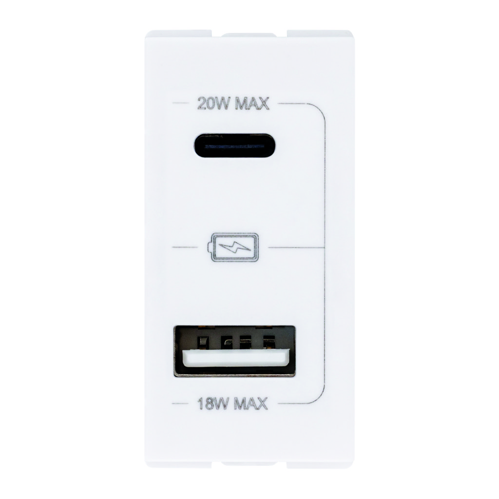 TOMA CARGADOR USB 3A 1 MOD