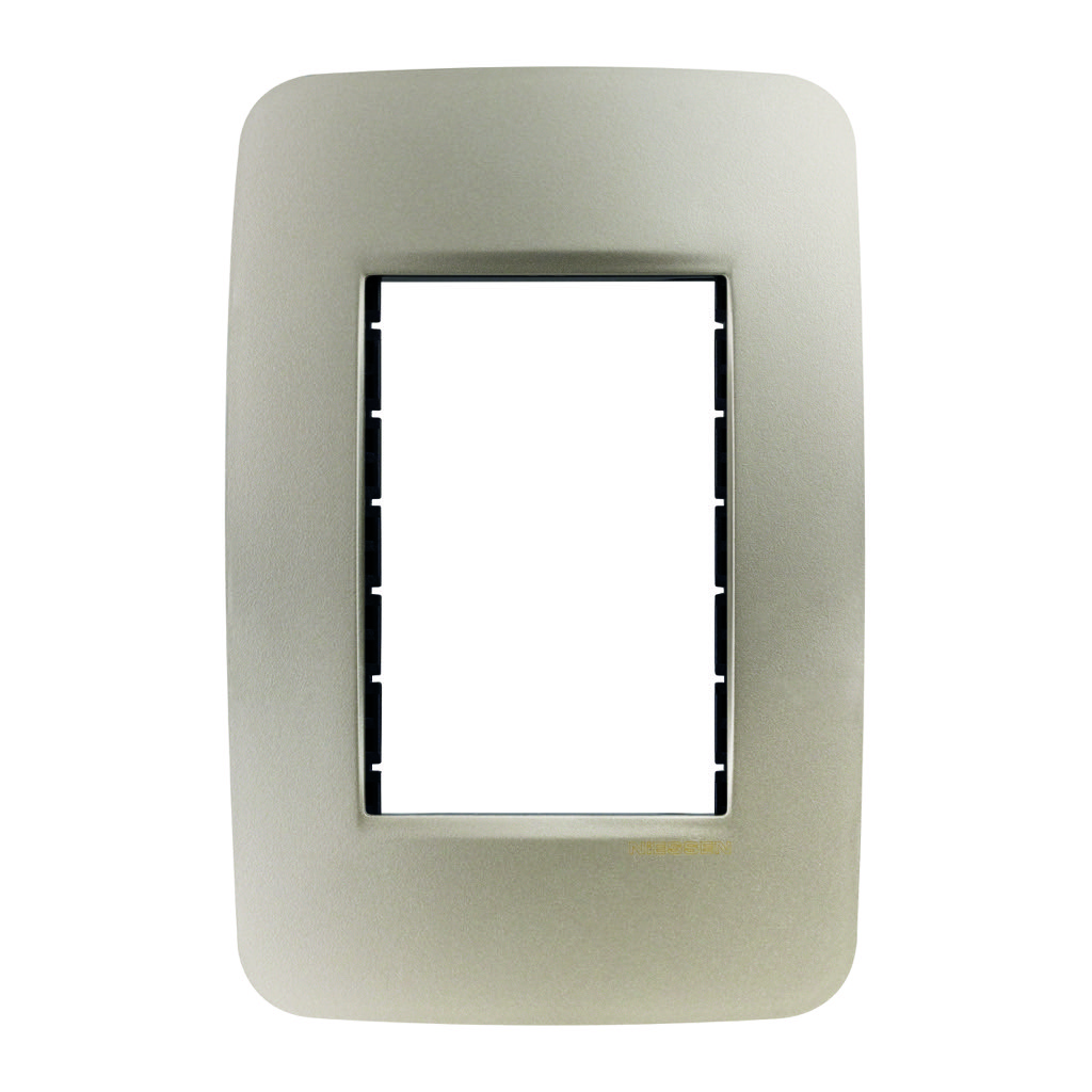 PLACA 3 VENTANAS CHAMPAGNE