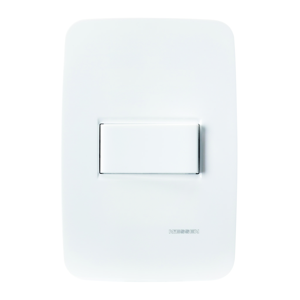 [N05111-BL] APAGADOR SENCILLO C/PLACA BLANCA