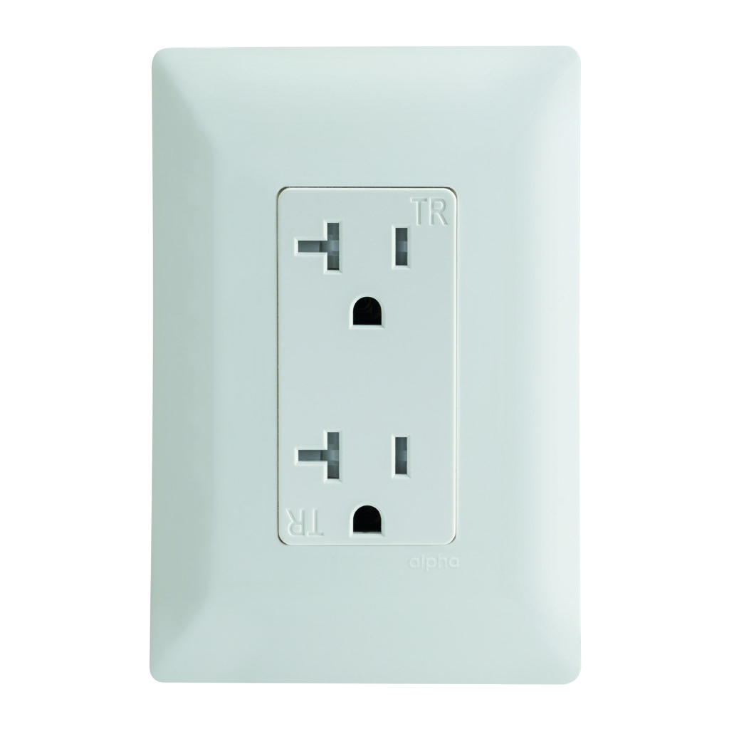 CONTACTO DUPLEX 2P+T C/PROTECCION INFANTIL 20A C/PLACA BLANCA