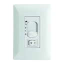 CONTROL DE VENTILADOR / LUZ DESLIZABLE / NO DIMMER C/PLACA  BLANCA
