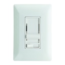 DIMMER DESLIZABLE INCANDESCENTE / HALOGENO C/ PLACA  BLANCA