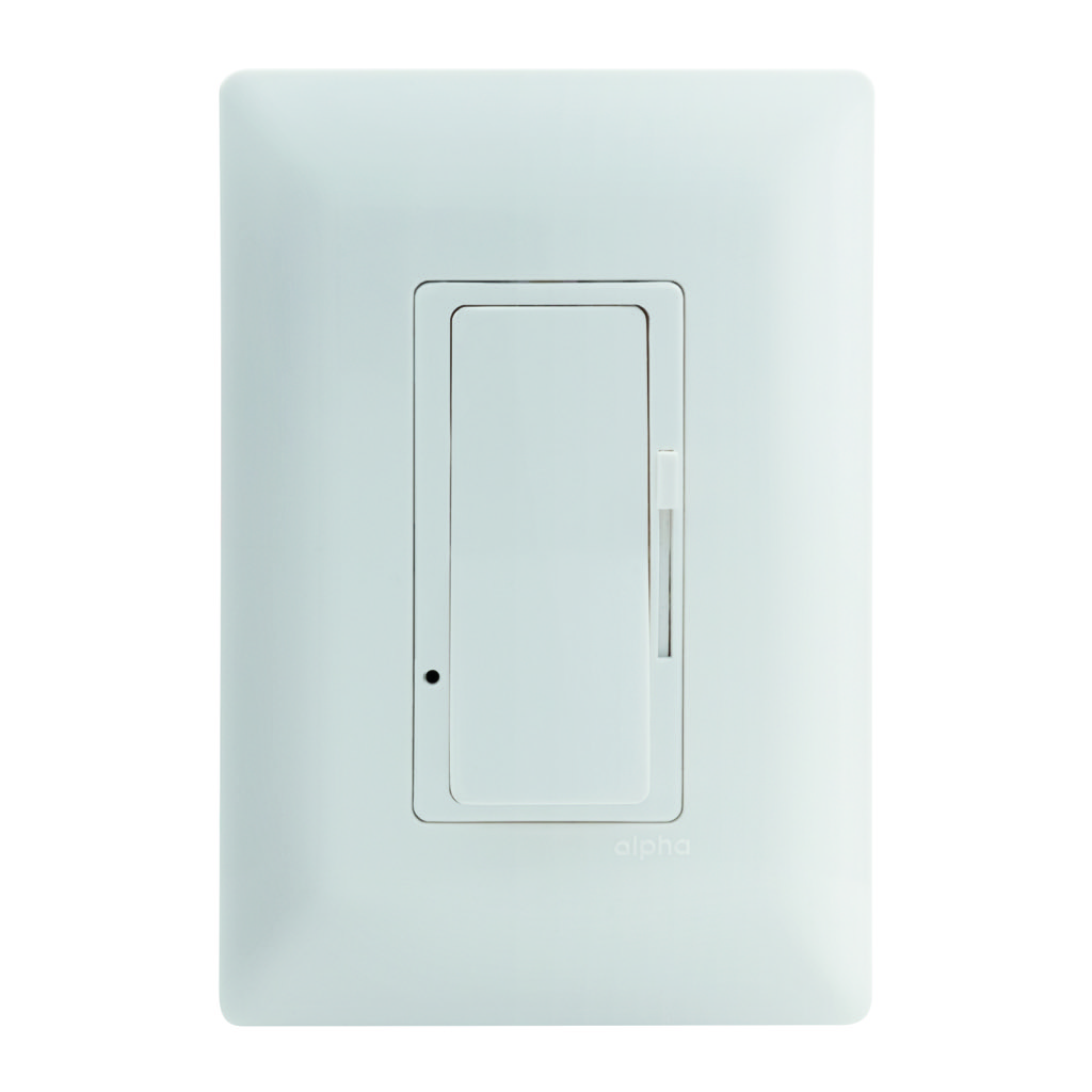 DIMMER DESLIZABLE LED BLANCO C/PLACA  BLANCA