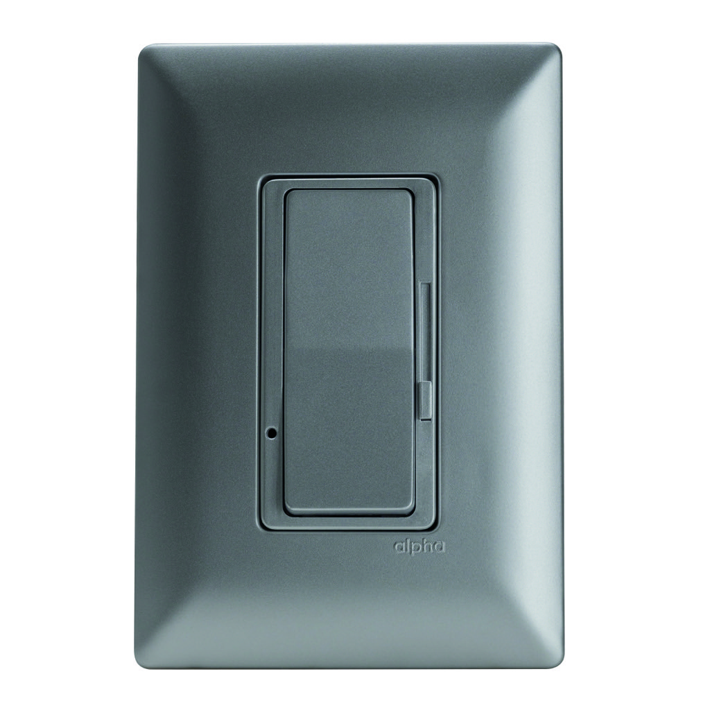 [E93363] DIMMER DESLIZABLE LED BLANCO C/PLACA  SILVER