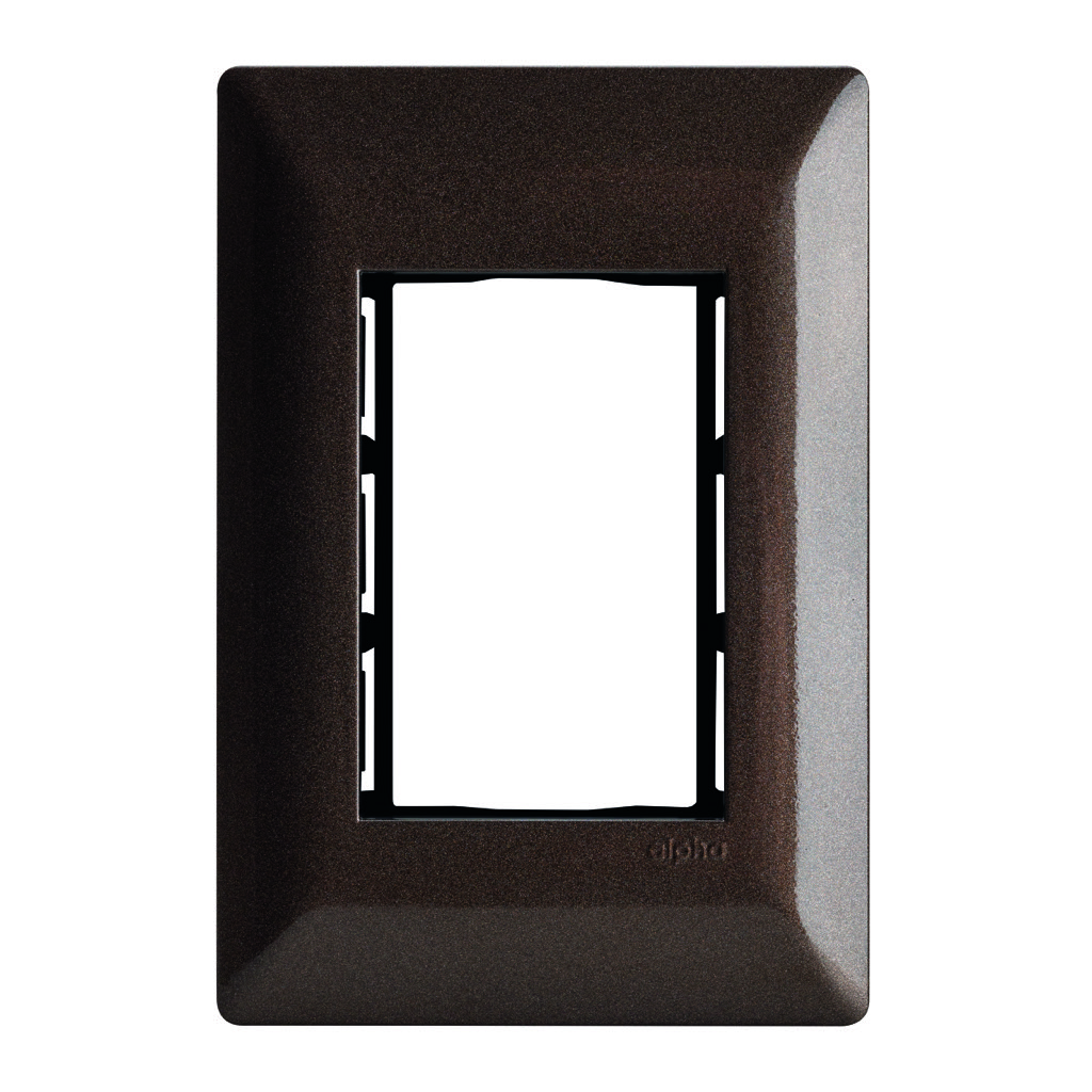 [E913ESP] PLACA 3 VENTANAS ESPRESSO