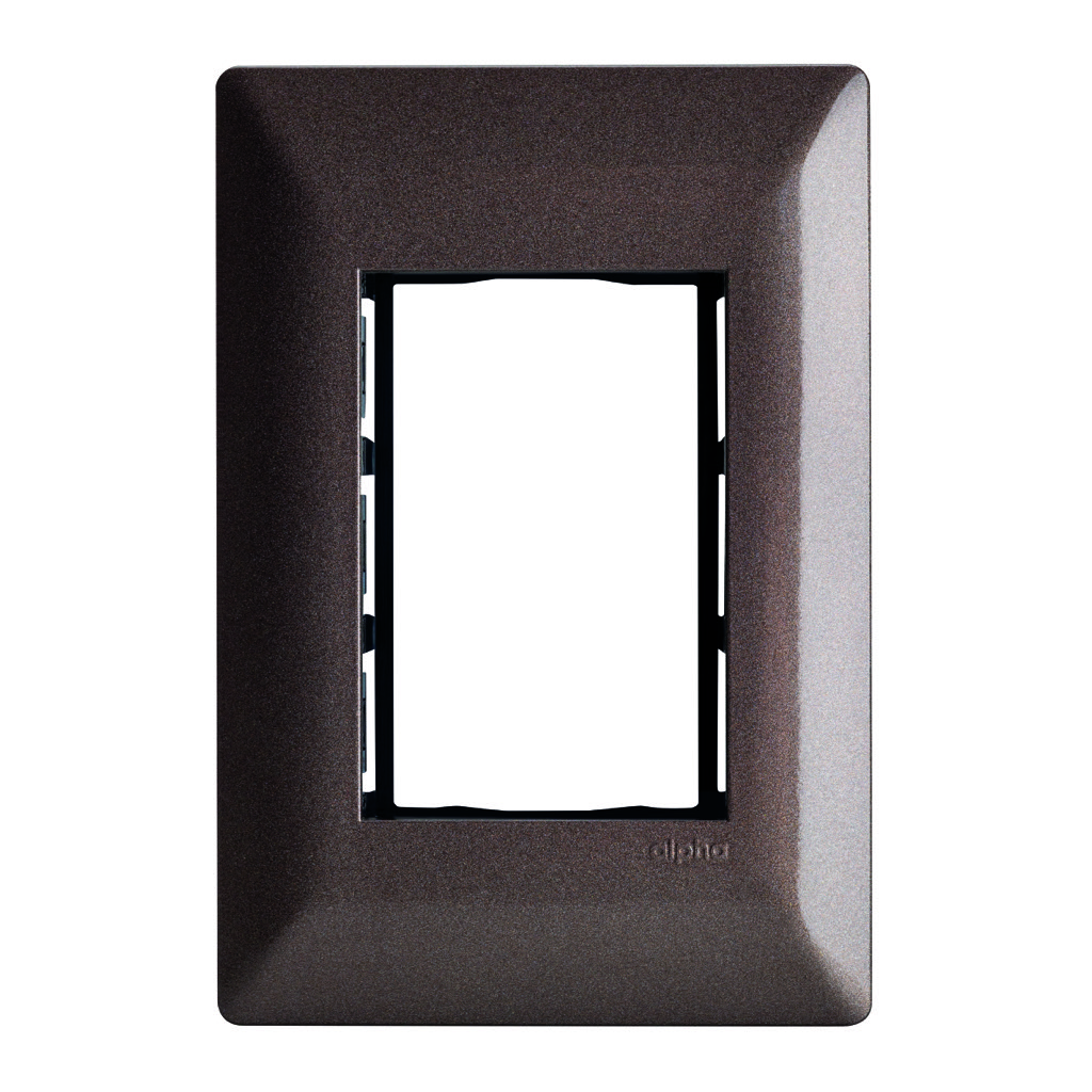 PLACO  3 VENTANAS METALIZADO CHAMPAGNE OSCURO