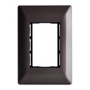 PLACO  3 VENTANAS METALIZADO CHAMPAGNE OSCURO