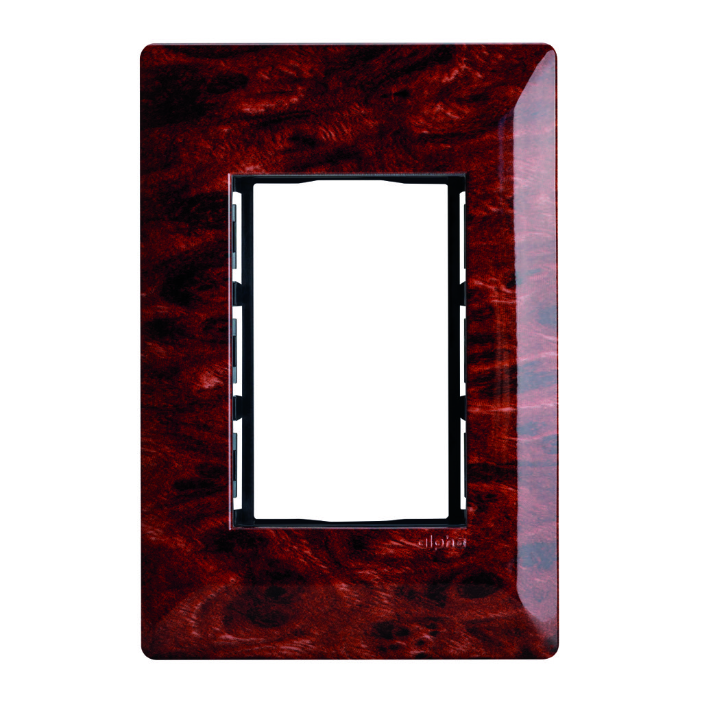 PLACA  3 VENTANAS PALO DE ROSA