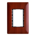 PLACA  3 VENTANAS CEREZO