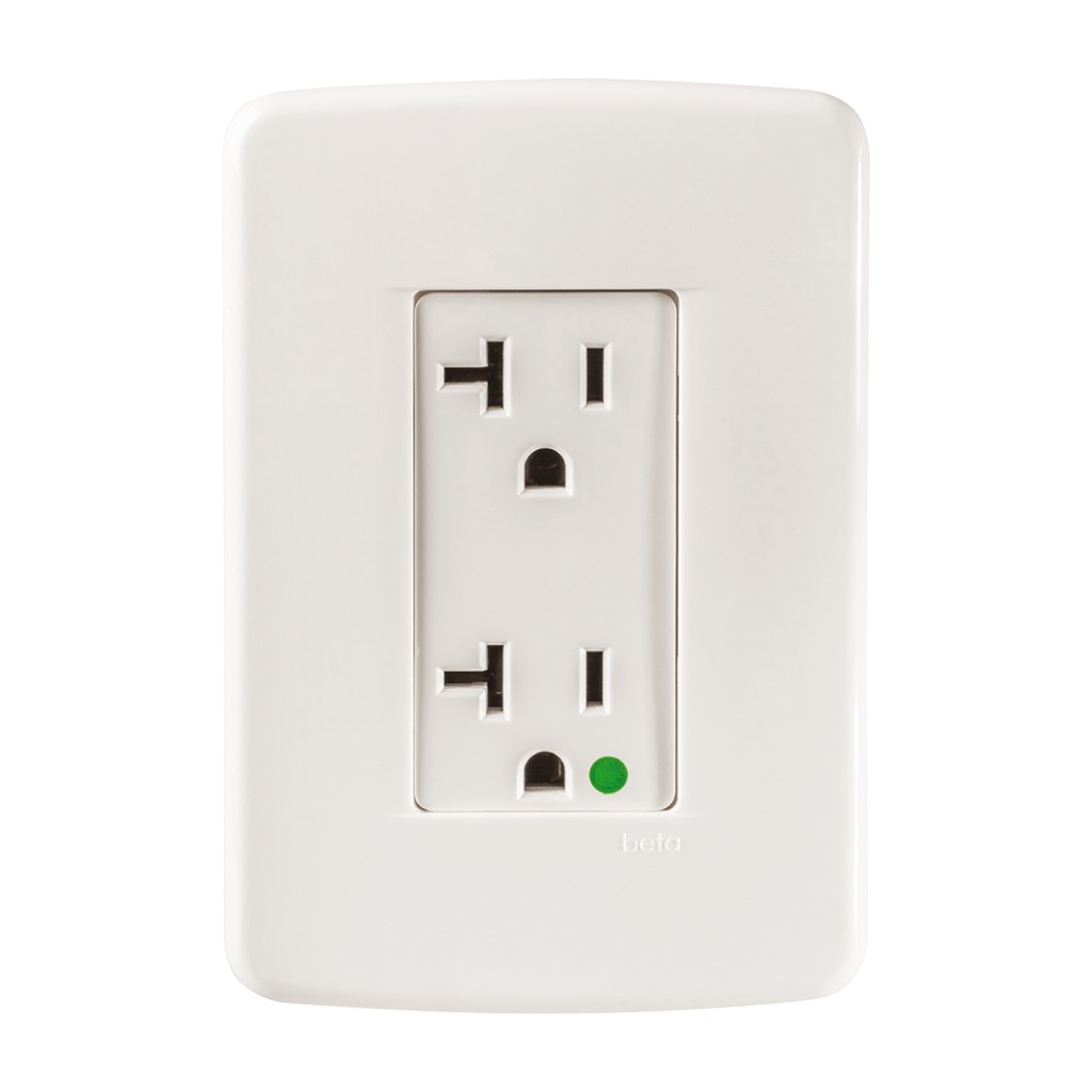 [65186RM] CONTACTO DUPLEX GRADO HOSPITAL (HG) C/ PLACA MARFIL BETA MEC MARFIL