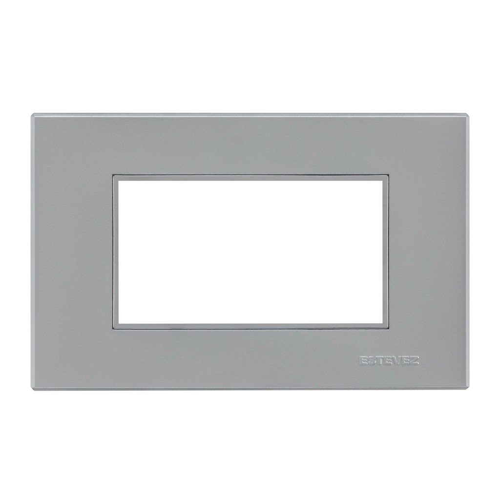 [HC-E723MST3] PLACA 3 VENTANAS METAL SATIN