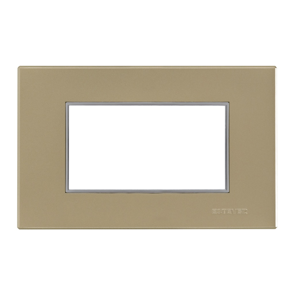 PLACA 3 VENTANAS CHAMPAGNE