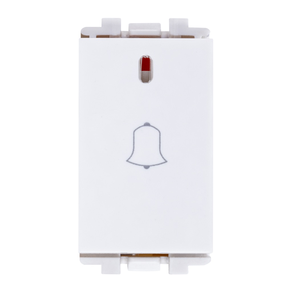 [HC-E70107-BL] BOTON TIMBRE "CAMPANA" BLANCO