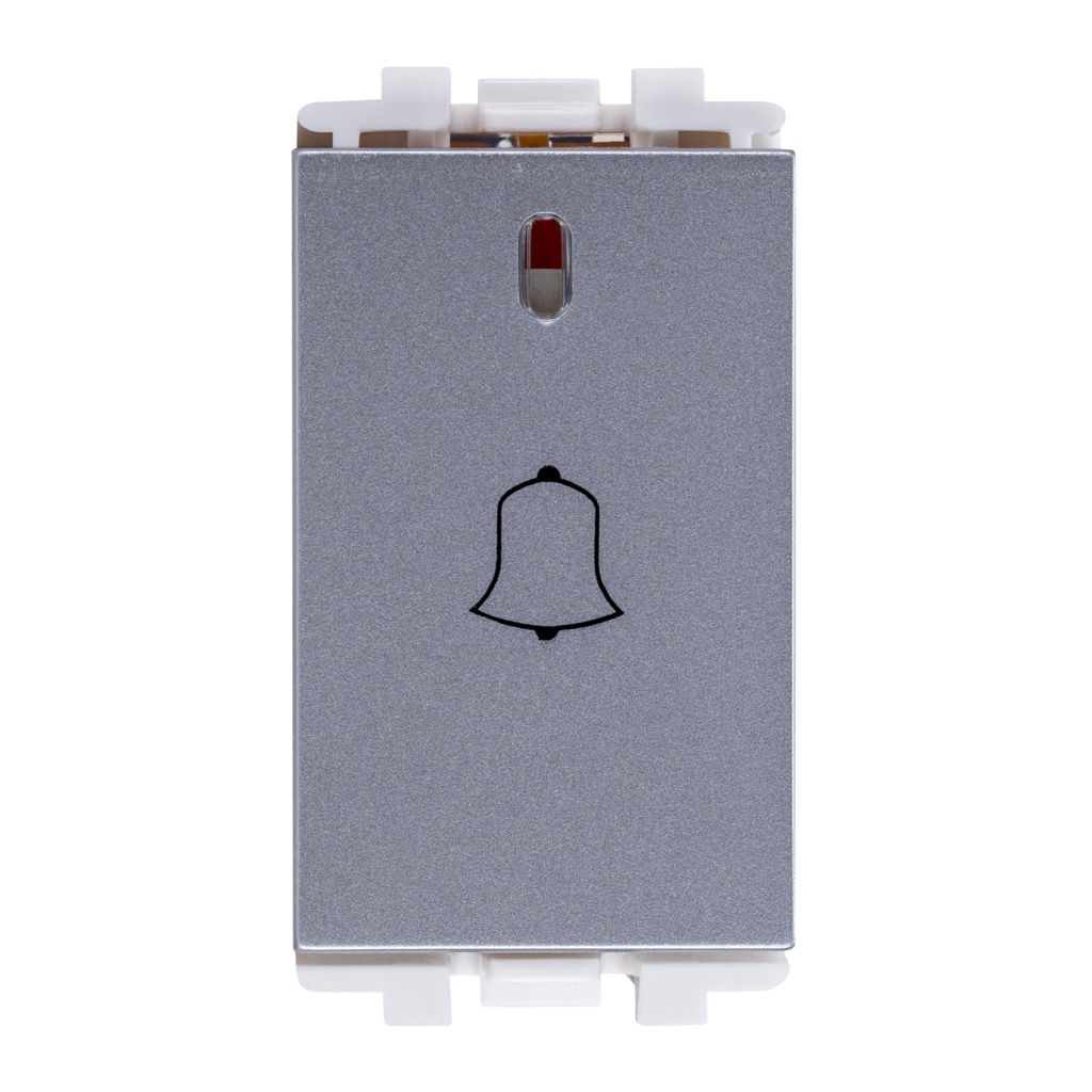 BOTON TIMBRE "CAMPANA" METAL SATIN