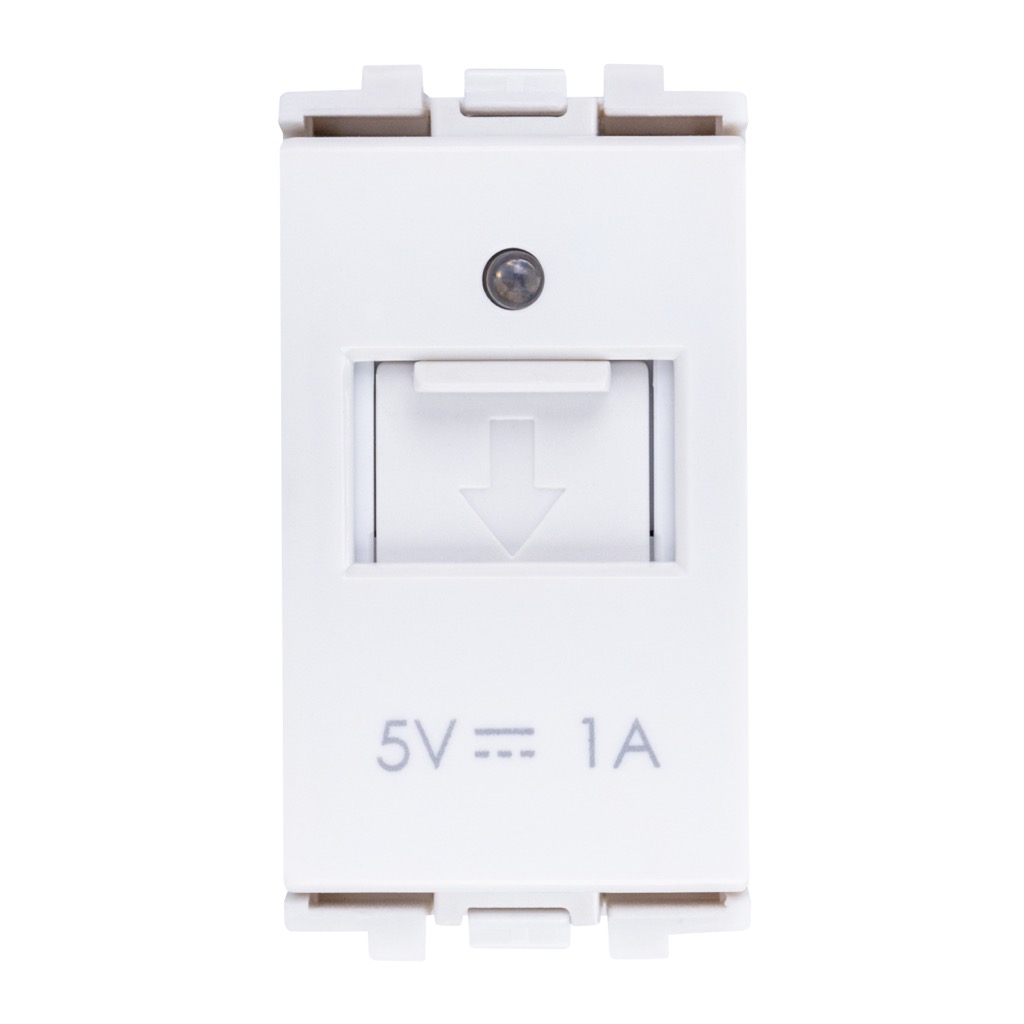 [HC-E70117-BL] TOMA CARGADOR USB-A BLANCO