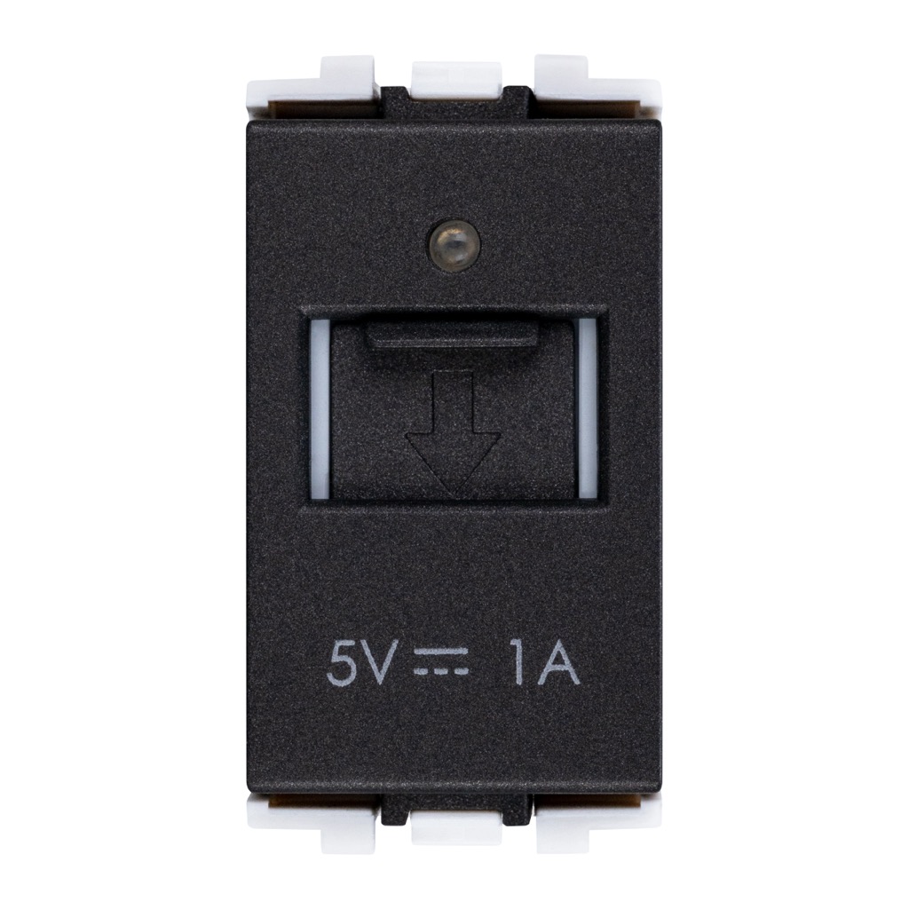 TOMA CARGADOR USB-A GRAFITO