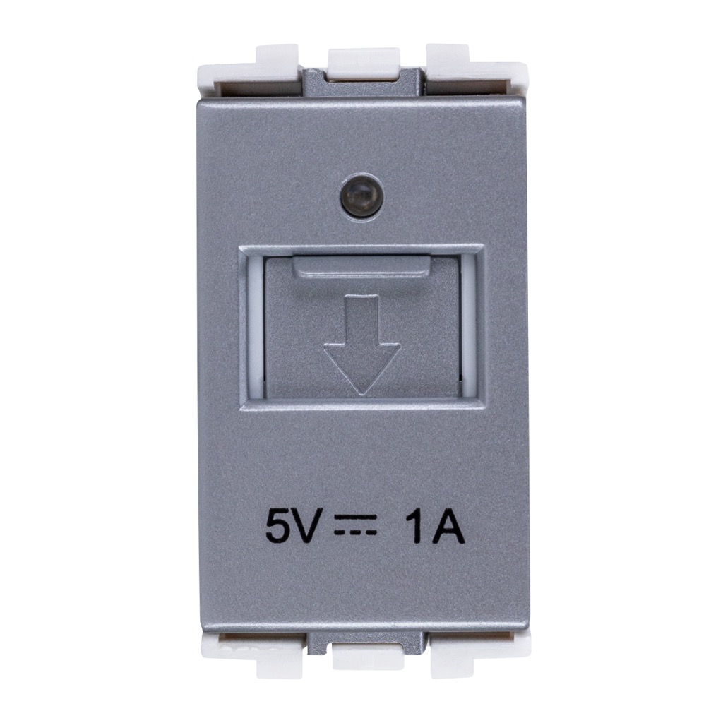 [HC-E70117-MS] TOMA CARGADOR USB-A METAL SATIN