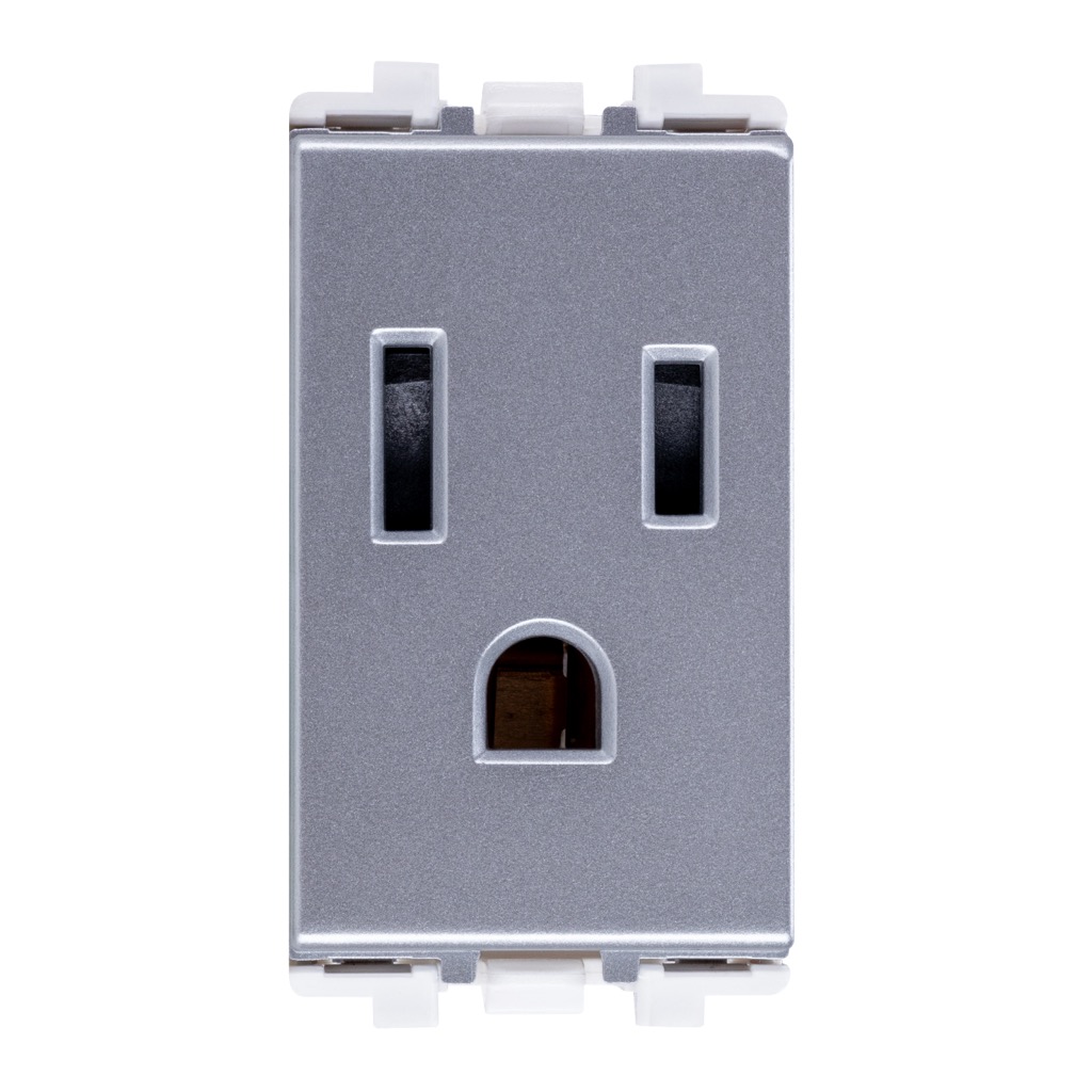 [HC-E70110-MS] CONTACTO 2P+T METAL SATIN