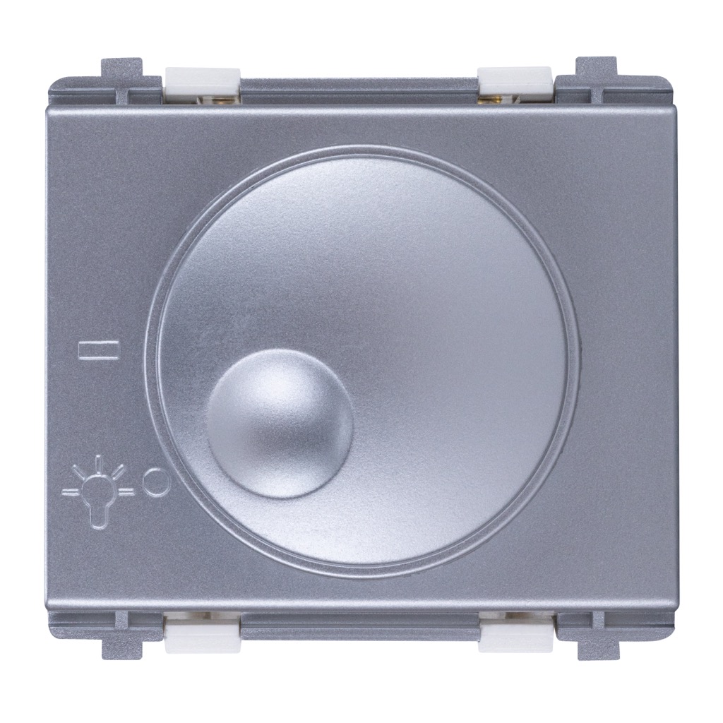 [HC-E70219-MS] DIMMER ROTATIVO 500 W 2 MOD METAL SATIN