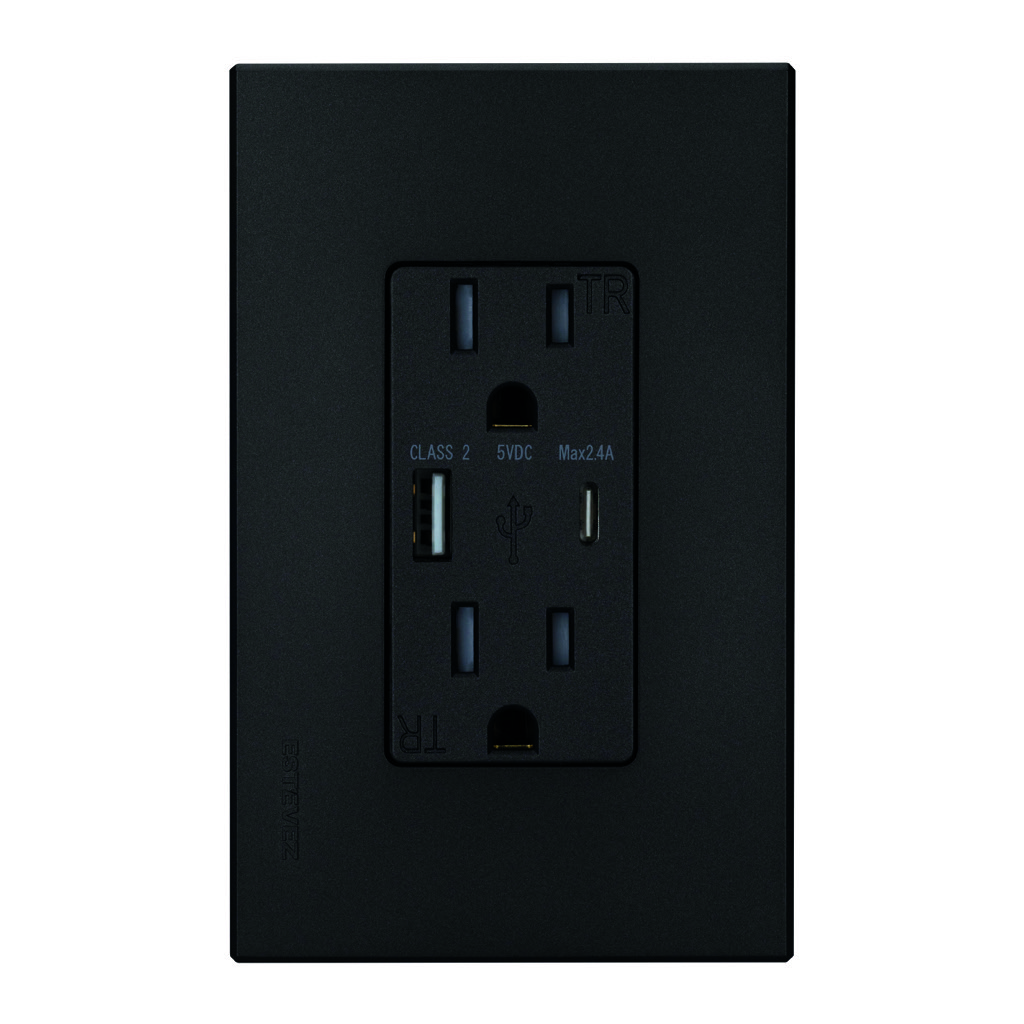 CONTROL DE VENTILADOR + LUZ DESLIZABLE C/ PLACA GRAFITO