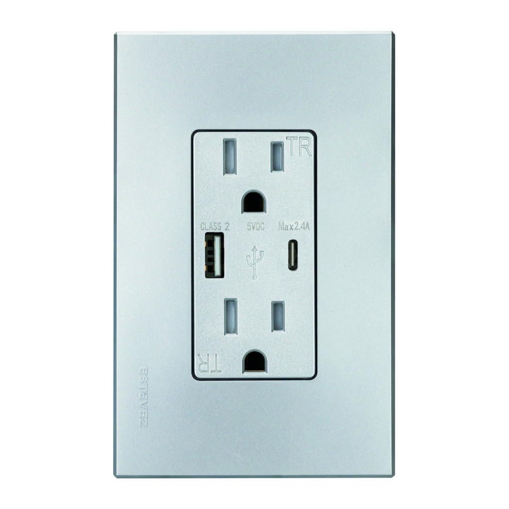 CONTROL DE VENTILADOR + LUZ DESLIZABLE C/ PLACA METAL SATIN