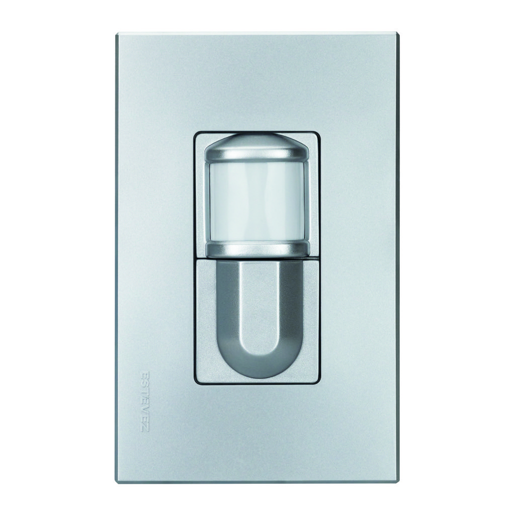 DETECTOR DE PRESCENCIA 180¡ C/ PLACA METAL SATIN