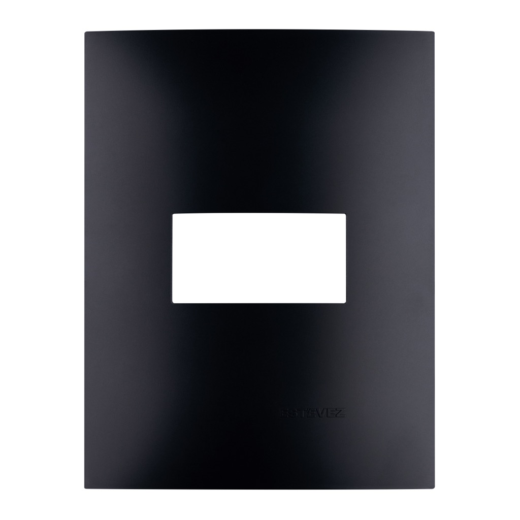 [HC-E613NC1] PLACA 1 VENTANA NEGRO CARBONCILLO
