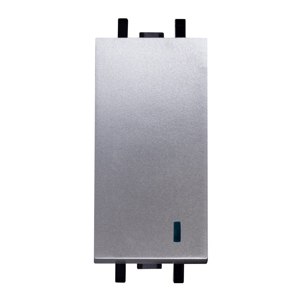 APAGADOR ESCALERA C/ PILOTO TITANIO MATE