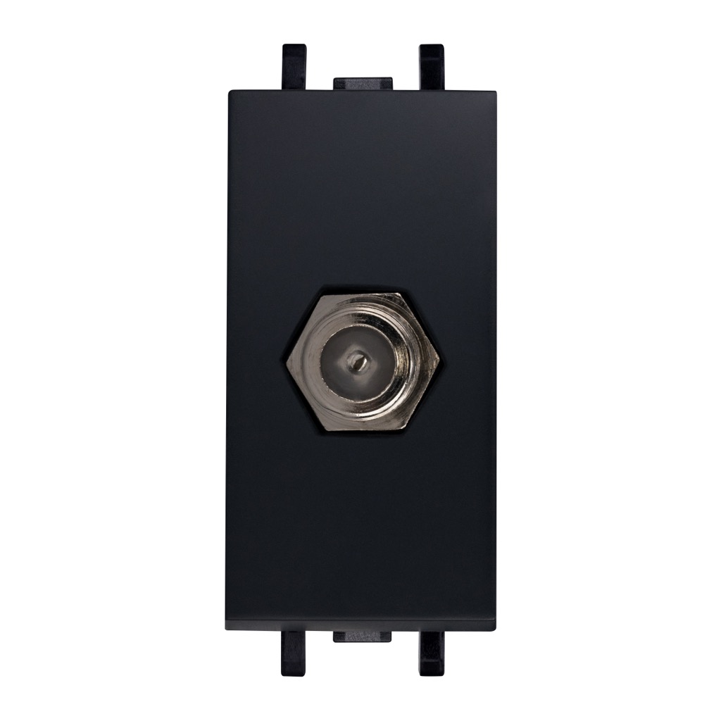 TOMA TV COAXIAL NEGRO CARBONCILLO