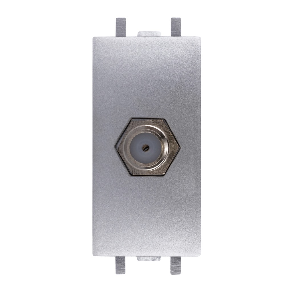 TOMA TV COAXIAL TITANIO MATE