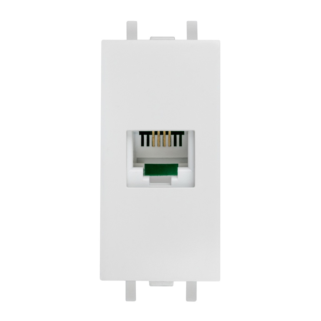 TOMA TELEFONICA 6H RJ11 BLANCO TIZA