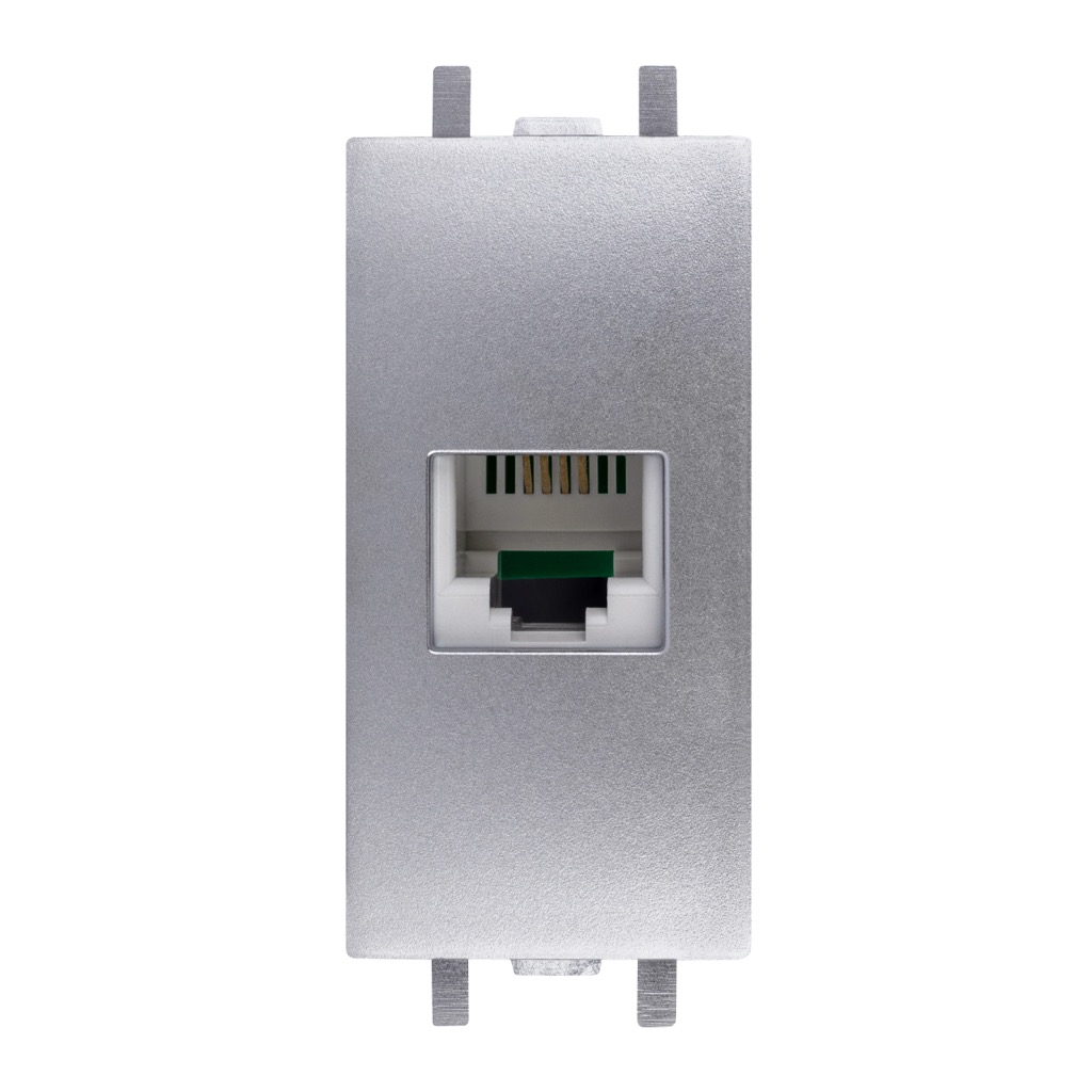 [HC-E63114] TOMA TELEFONICA 6H RJ11 TITANIO MATE