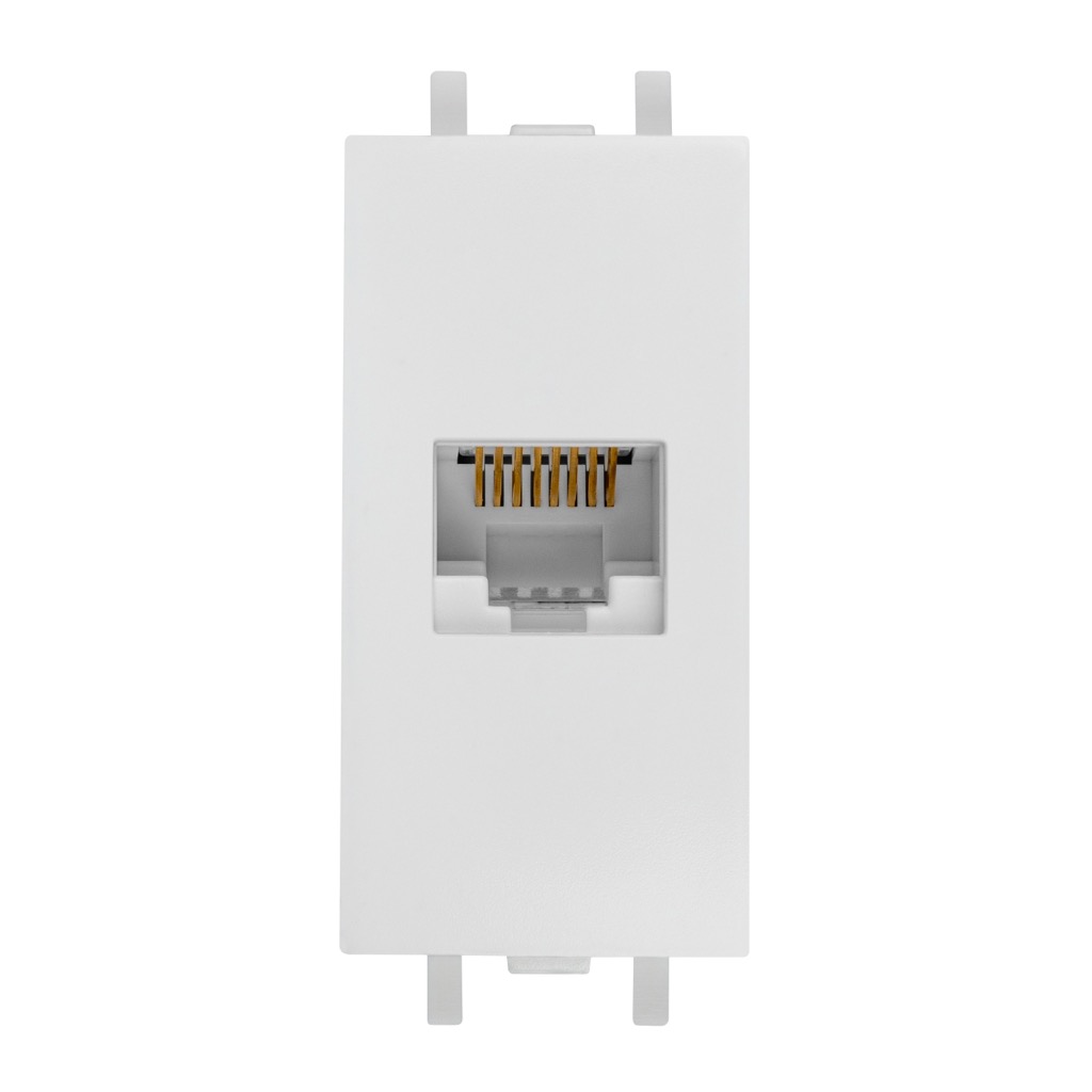 TOMA COMPUTO 8H RJ45 CAT 5 BLANCO TIZA