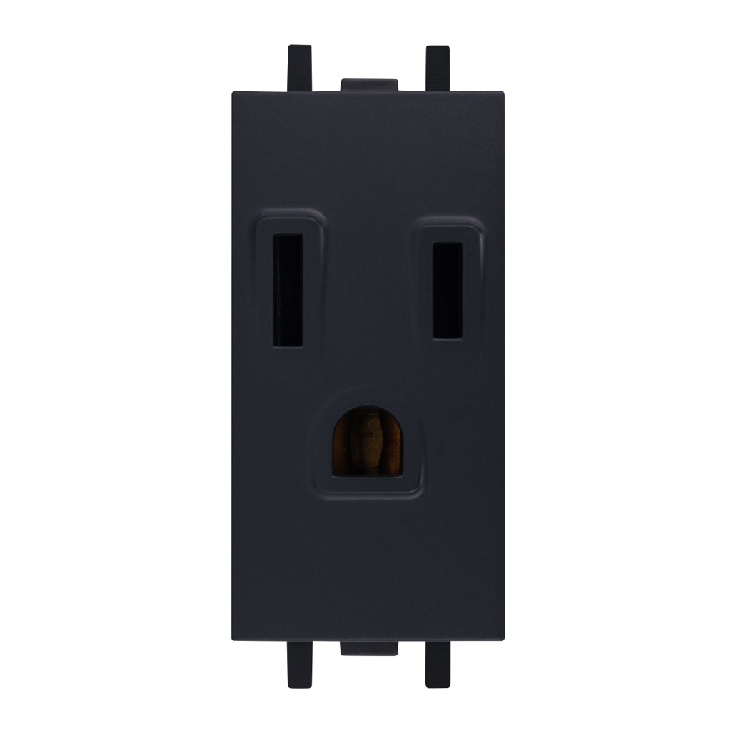 [HC-E62110] CONTACTO 2P+T NEGRO CARBONCILLO