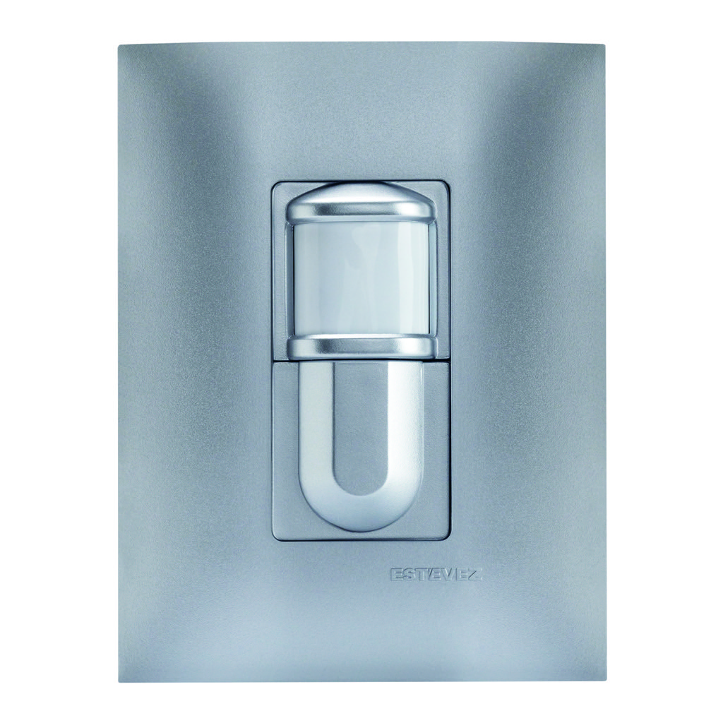 [HC-E63341] DETECTOR DE PRESCENCIA 180¡ C/ PLACA TITANIO MATE