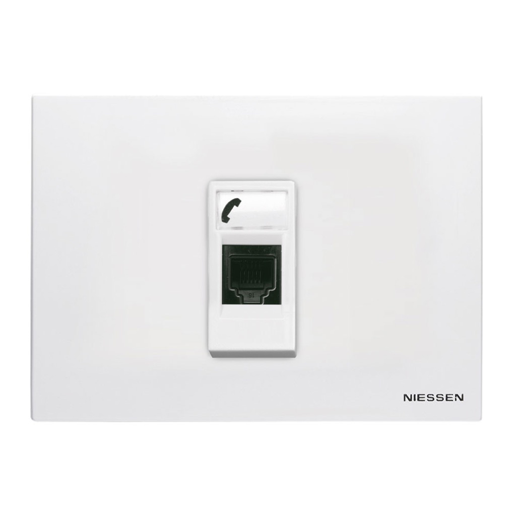 TOMA TELEFONICA RJ11 6 HILOS 1 MOD