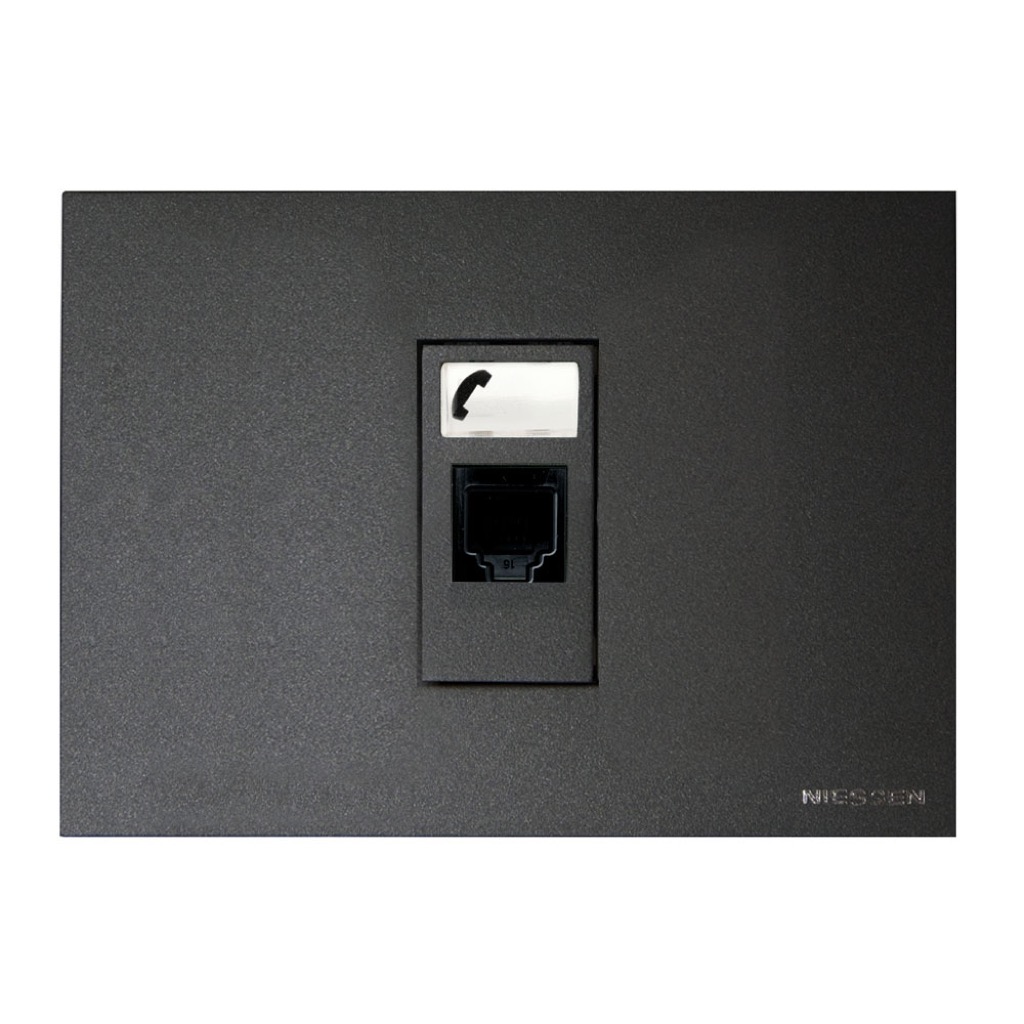 TOMA TELEFONICA RJ11 6 HILOS 1 MOD