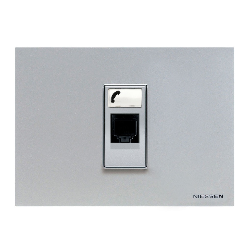 TOMA TELEFONICA RJ11 6 HILOS 1 MOD