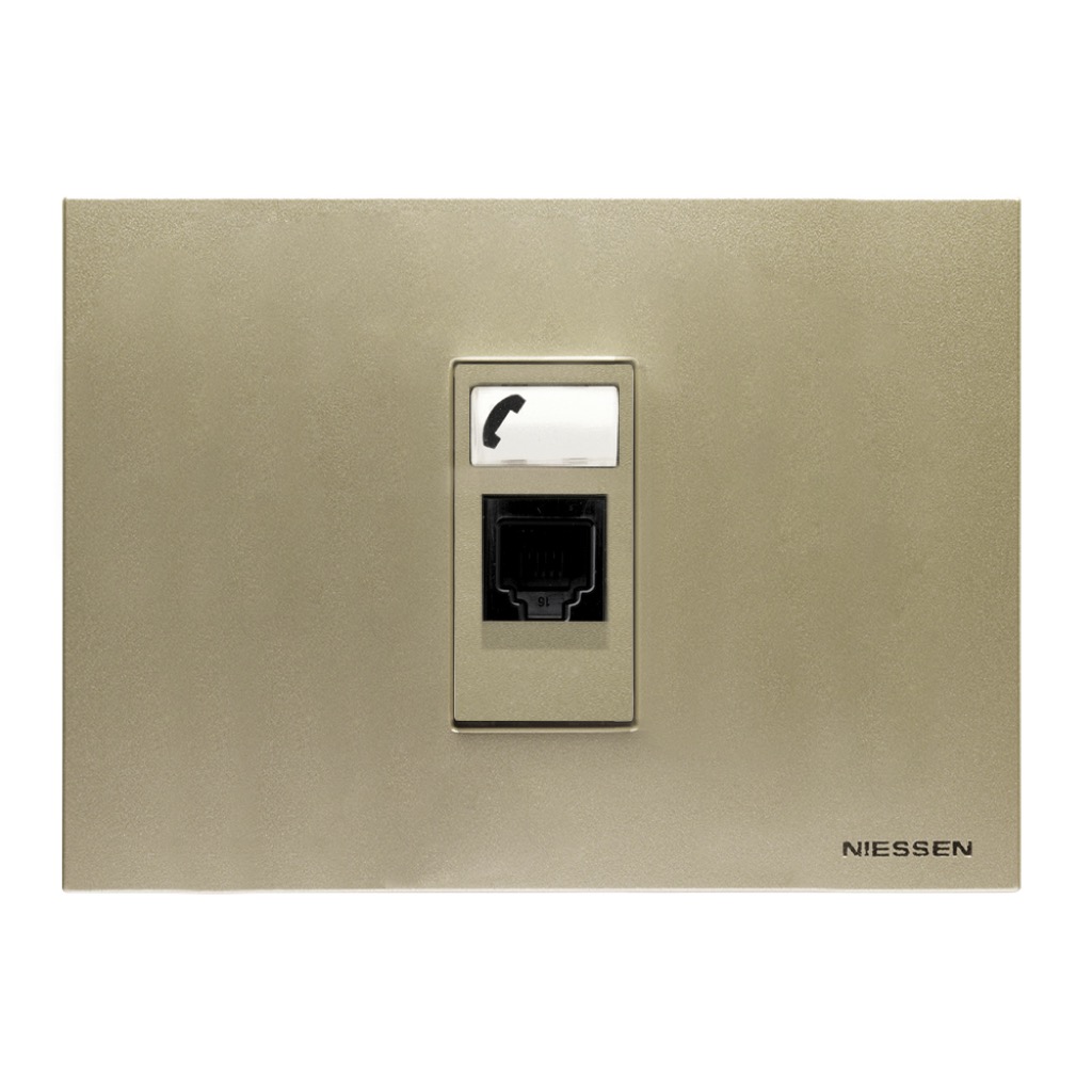 TOMA TELEFONICA RJ11 6 HILOS 1 MOD